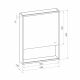 Зеркало-шкаф Reflexion Box White 60 RF2421BL с подсветкой 60х80
