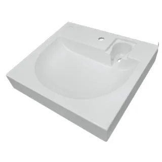 Раковина на стиральную машину Sanita Luxe Гелакси WB.WM/Galaxy/60-C/WHT.G/S1 60 см белый