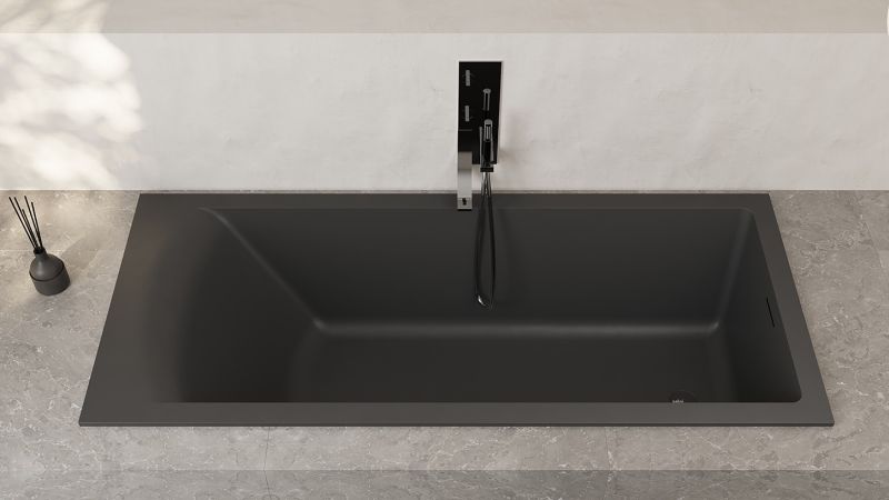 Ванна из искусственного камня Salini Cascata Kit S-Sense 104513GRF 180x80см RAL полностью