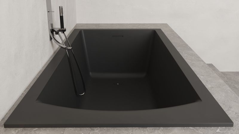 Ванна из искусственного камня Salini Cascata Kit S-Sense 104513GRF 180x80см RAL полностью