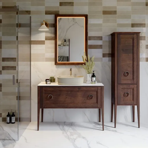 Тумба под раковину Kerama Marazzi Plaza Classic Neo PL.CN.120.1+1\NUT.M 120 см орех матовый