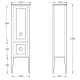 Пенал Kerama Marazzi Plaza Classic Neo PL.CN.175\WHT.M 50 см белый матовый