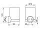 Стакан для зубных щёток подвесной Keuco Reva 12850379000 черный