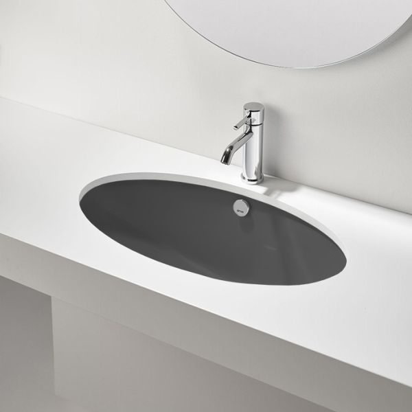 Раковина SIMAS Lft Spazio LFT74antacite matt антрацит матовый 66 см