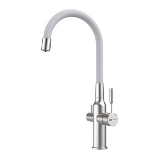 Смеситель для кухни Lemark Expert  LM5083S-White с подключением к фильтру с питьевой водой Смеситель для кухни Lemark Expert  LM5083S-White с подключением к фильтру с питьевой водой