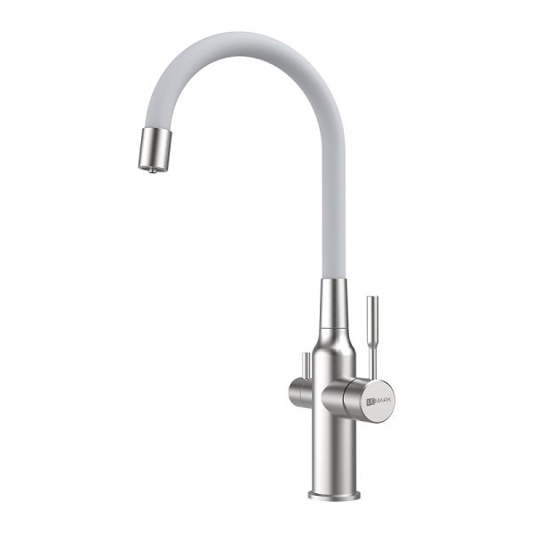 Смеситель для кухни Lemark Expert  LM5083S-White с подключением к фильтру с питьевой водой Смеситель для кухни Lemark Expert  LM5083S-White с подключением к фильтру с питьевой водой