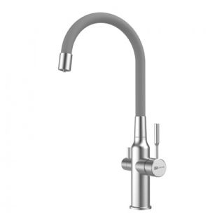Смеситель для кухни Lemark Expert  LM5083S-Gray с подключением к фильтру с питьевой водой Смеситель для кухни Lemark Expert  LM5083S-Gray с подключением к фильтру с питьевой водой