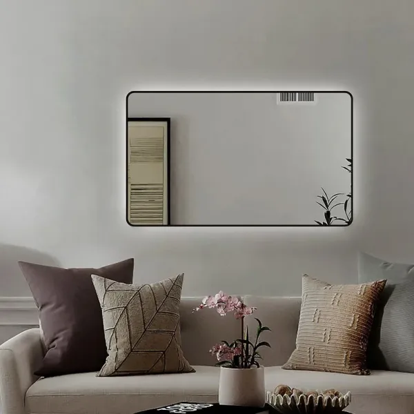 Зеркало с подсветкой ArtMax Siena AM-SieS-1200-800-DS-F 120 см чёрный