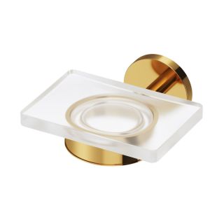 Стеклянная мыльница с настенным держателем AM.PM X-Joy A85A34299 золото Стеклянная мыльница с настенным держателем AM.PM X-Joy A85A34299 золото