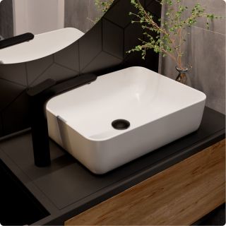 Смеситель для раковины AQUAme Como AQM6514MB чёрный матовый