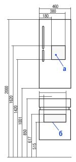 Тумба под раковину Акватон Эклипс 46см эбони тёмный 1A172701EK560 Тумба под раковину Акватон Эклипс 46см эбони тёмный 1A172701EK560
