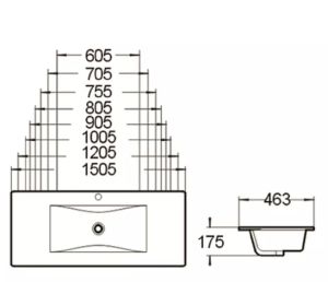 Мебельная раковина SantiLine SL-2102 (60) белый