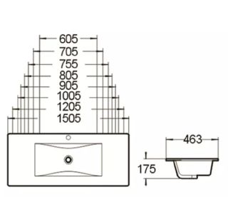 Мебельная раковина SantiLine SL-2102 (60) белый