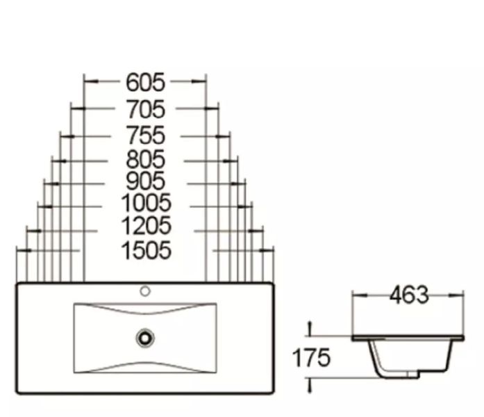 Мебельная раковина SantiLine SL-2102 (80) белый
