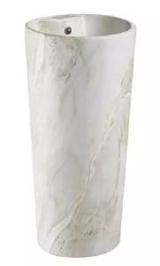 Раковина напольная SantiLine SL-4007 41см белый мрамор