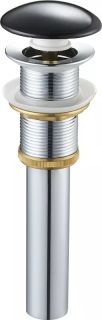 Донный клапан SantiLine SL-104 без перелива чёрный Донный клапан SantiLine SL-104 без перелива чёрный
