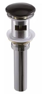 Донный клапан SantiLine SL-111 с переливом чёрный матовый Донный клапан SantiLine SL-111 с переливом чёрный матовый