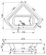 Акриловая ванна VagnerPlast Cavallo Corner VPBA140CAV3X-04 140см белый
