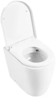 Унитаз приставной BelBagno Марина BB105CBR/BB105SC безободковый с микролифтом белый