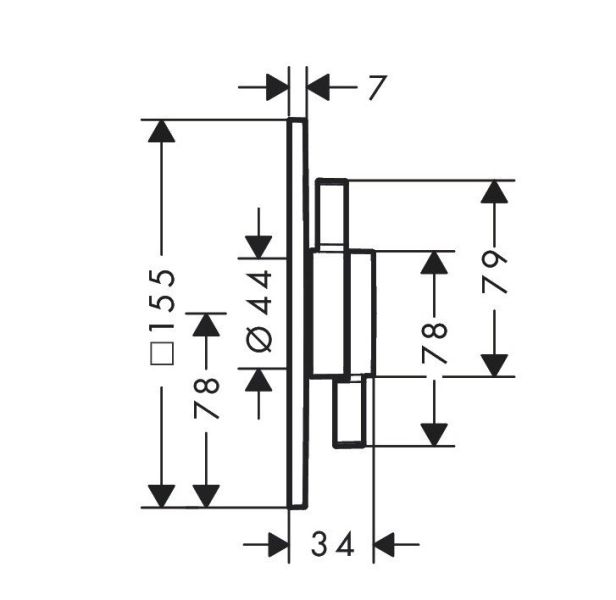 Смеситель для душа Hansgrohe DuoTurn 75417000 хром