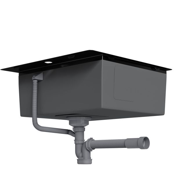 Сифон для одночашевой кухонной мойки БЕЗ ВЫПУСКА Reflexion Part RX9001PT