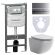 Комплект с инсталляцией Ceramica Nova CN3009_1002M_1000 унитаз Forma CN3009 крышка-сиденье с микролифтом и инсталляция Envision CN1002M с кнопкой смыва хром матовый Flat Комплект с инсталляцией Ceramica Nova CN3009_1002M_1000 унитаз Forma CN3009 крышка-сиденье с микролифтом и инсталляция Envision CN1002M с кнопкой смыва хром матовый Flat