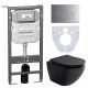 Комплект с инсталляцией Ceramica Nova CN4002MB_1001M_1000 унитаз Metropol CN4002MB крышка-сиденье с микролифтом и инсталляция Envision CN1001M с кнопкой смыва хром матовый Round Комплект с инсталляцией Ceramica Nova CN4002MB_1001M_1000 унитаз Metropol CN4002MB крышка-сиденье с микролифтом и инсталляция Envision CN1001M с кнопкой смыва хром матовый Round