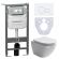 Комплект с инсталляцией Ceramica Nova CN4002_1001W_1000 унитаз Metropol CN4002 крышка-сиденье с микролифтом и инсталляция Envision CN1001W с белой матовой кнопкой смыва Round Комплект с инсталляцией Ceramica Nova CN4002_1001W_1000 унитаз Metropol CN4002 крышка-сиденье с микролифтом и инсталляция Envision CN1001W с белой матовой кнопкой смыва Round