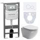 Комплект с инсталляцией Ceramica Nova CN4002_1001W_1000 унитаз Metropol CN4002 крышка-сиденье с микролифтом и инсталляция Envision CN1001W с белой матовой кнопкой смыва Round Комплект с инсталляцией Ceramica Nova CN4002_1001W_1000 унитаз Metropol CN4002 крышка-сиденье с микролифтом и инсталляция Envision CN1001W с белой матовой кнопкой смыва Round