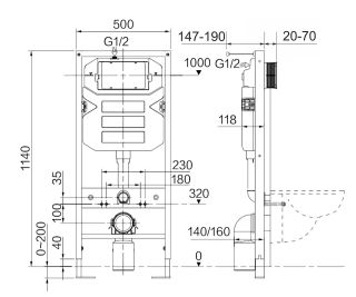 Комплект с инсталляцией Ceramica Nova CN4002_1001W_1000 унитаз Metropol CN4002 крышка-сиденье с микролифтом и инсталляция Envision CN1001W с белой матовой кнопкой смыва Round Комплект с инсталляцией Ceramica Nova CN4002_1001W_1000 унитаз Metropol CN4002 крышка-сиденье с микролифтом и инсталляция Envision CN1001W с белой матовой кнопкой смыва Round