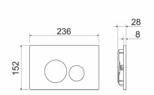 Комплект с инсталляцией Ceramica Nova CN4002_1001B_1000 унитаз Metropol CN4002 крышка-сиденье с микролифтом и инсталляция Envision CN1001B с чёрной матовой кнопкой смыва Round