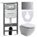 Комплект с инсталляцией Ceramica Nova CN4002_1001M_1000 унитаз Metropol CN4002 крышка-сиденье с микролифтом и инсталляция Envision CN1001M с кнопкой смыва хром матовый Round Комплект с инсталляцией Ceramica Nova CN4002_1001M_1000 унитаз Metropol CN4002 крышка-сиденье с микролифтом и инсталляция Envision CN1001M с кнопкой смыва хром матовый Round