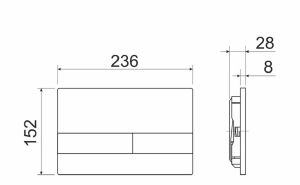 Комплект с инсталляцией Ceramica Nova CN4002_1002CH_1000 унитаз Metropol CN4002 крышка-сиденье с микролифтом и инсталляция Envision CN1002CH с кнопкой смыва хром Flat