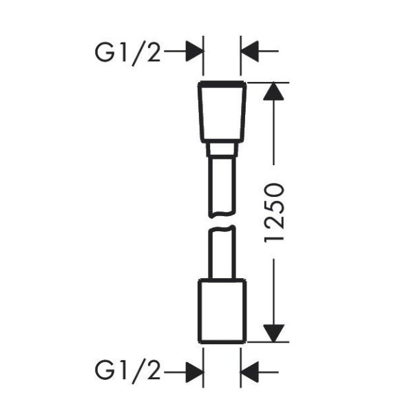 Шланг для душа Hansgrohe 28220140 бронза шлифованная