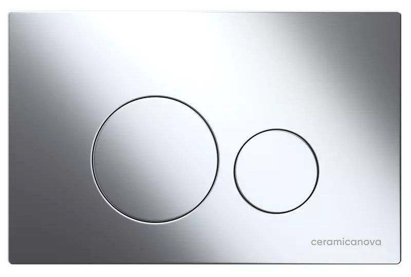 Комплект с инсталляцией Ceramica Nova CN6000_1001CH_1000 унитаз Balearica CN6000 крышка-сиденье с микролифтом и инсталляция Envision CN1001CH с кнопкой смыва хром Round