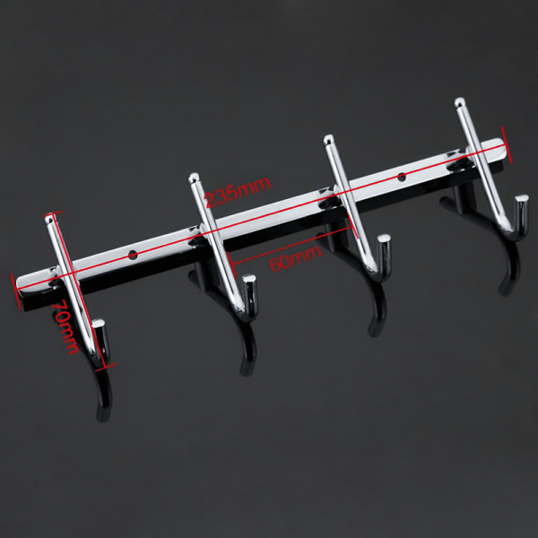 Вешалка четыре крючка Gappo G201-4 хром