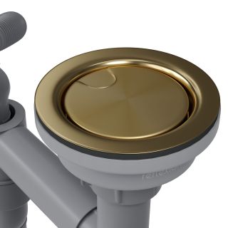 Сифон для одночашевой кухонной мойки с выпуском Reflexion Arno RX3001GD брашированное золото