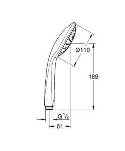 Душевой комплект Grohe Eurosmart 124440 хром