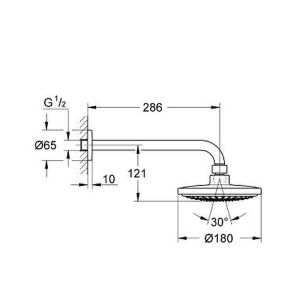 Душевой комплект Grohe Eurosmart 124440 хром