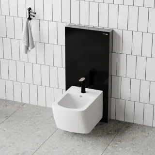 Пристенный модуль системы инсталляции для биде WasserKRAFT Naab 86BDT.050.BL чёрный