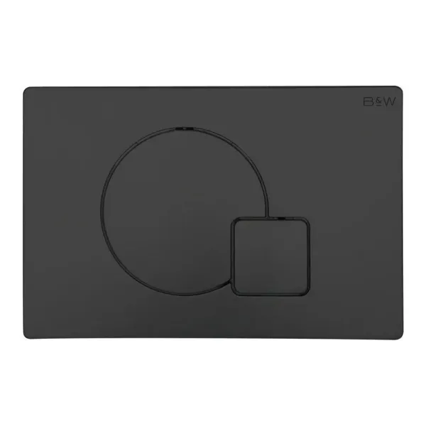 Клавиша смыва Black&White Universe 09522 чёрный матовый