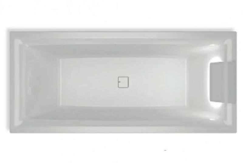 Акриловая ванна с подсветкой Riho Still Square LED B100003005 170х75см светодиоды и подголовник справа белый