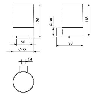 Дозатор Kludi Vela R 58976N1 брашированная бронза
