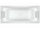 Акриловая ванна с подсветкой Riho Still Square LED Fall B100035005 170х75см светодиоды и подголовники с двух сторон заполнение через перелив белый