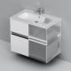 Тумба с раковиной Am.Pm Sense M7B-FUX0802WG-WCC0802WG 80 см белый