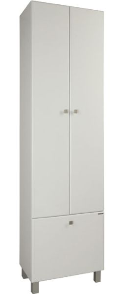 Шкаф-колонна Акватон Симпл с бельевой корзиной белый 1A137403SL010