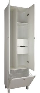 Шкаф-колонна Акватон Симпл с бельевой корзиной белый 1A137403SL010 Шкаф-колонна Акватон Симпл с бельевой корзиной белый 1A137403SL010