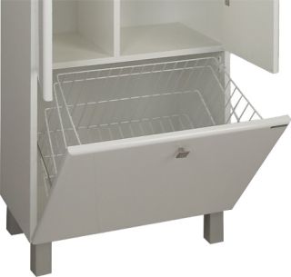 Шкаф-колонна Акватон Симпл с бельевой корзиной белый 1A137403SL010 Шкаф-колонна Акватон Симпл с бельевой корзиной белый 1A137403SL010
