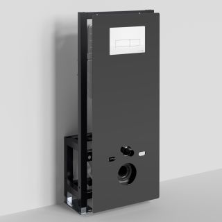 Система инсталляции для унитазов WasserKRAFT Glan 66TLT.010.ME.BL.WM03 с кнопкой смыва