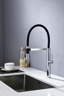 Смеситель для кухни AQUAme Cucina AQM9904CR с гибким изливом хром